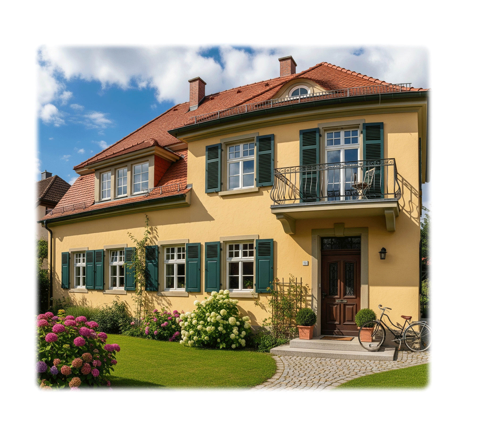 2 Familienhaus am Rande eines kleinen Dorfes