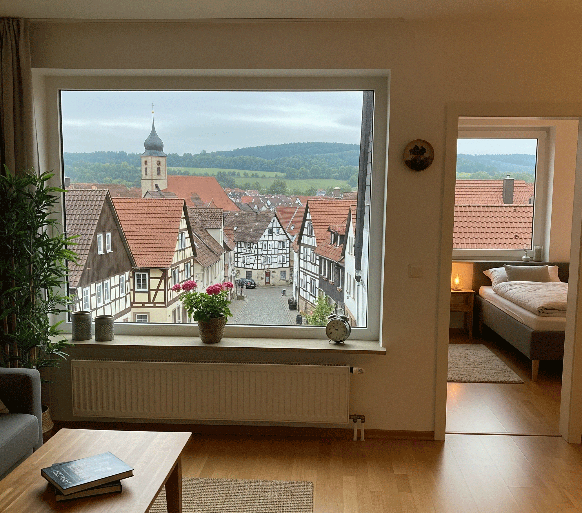 2 zimmerwohnung in einer Kleinstadt nah der Universität